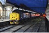 DRS 37419 waits to trail the 1736 to Great Yarmouth from Norwich on November 12. The Class 37 at each end of the train is powered, meaning there is more than 3,000hp available to haul three coaches. DRS 37419 waits to trail the 1736 to Great Yarmouth from Norwich on November 12. The Class 37 at each end of the train is powered, meaning there is more than 3,000hp available to haul three coaches.