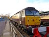 Two Direct Rail Services Class 47s were dedicated to the prestigious Northern Belle train, and repainted into NB colours. One of them, 47790 Galloway Princess, stands at Crewe Gresty Bridge.