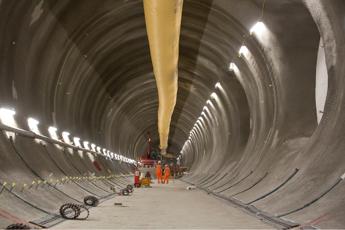 Bond Street station tunnells and connecting cross passages 30 metres below Oxford Street are now finished. CROSSRAIL