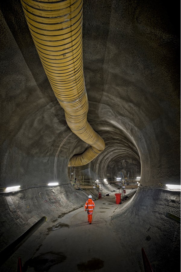 Bond Street station tunnells and connecting cross passages 30 metres below Oxford Street are now finished. CROSSRAIL