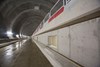 Bond Street station view during platform construction. CROSSRAIL