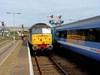 Direct Rail Services 47810 Peter Bath MBE 1927-2006 runs round its train at Great Yarmouth on August 17 2013, before hauling the 1310 to London Liverpool Street as far as Norwich. RICHARD CLINNICK. Direct Rail Services 47810 Peter Bath MBE 1927-2006 runs round its train at Great Yarmouth on August 17 2013, before hauling the 1310 to London Liverpool Street as far as Norwich. RICHARD CLINNICK.