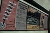 Posters on the wall on Platform 1 at Aldwych, put up for a recent wartime film shoot.