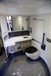 The toilet compartment at the rear of one of the driving cars. NIGEL HARRIS Toilet compartment