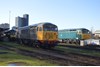 UKRL 37905 (left), 56081 and the Class 56 Group's 56006 stand at Leicester on January 15. RICHARD CLINNICK. UKRL 37905 (left), 56081 and the Class 56 Group's 56006 stand at Leicester on January 15. RICHARD CLINNICK.