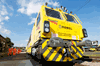 The first of Network Rail’s fleet of eight Mobile Maintenance Trains stands at Darlington on September 11 2015. The trains hold the prospect of improved track maintenance - NR hopes they will be able to work while keeping adjacent lines open to trains and without today’s time-consuming procedures to take possession of the track. PHIL HAIGH