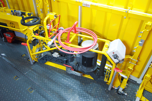 This is an electric rail grinder to trim rail welds. PHIL HAIGH
