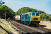 With North Norfolk Railway driver and director Mark Middleton at the controls, visiting Hymek D7076 slows for the Weybourne stop on June 12, while in charge of the 1156 Holt-Sheringham. The hydraulic, which is based at the East Lancashire Railway, was the first of its class to appear at the North Norfolk Railway. AL PULFORD D7076