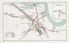 An historic map of railway lines in the Bermondsey area.