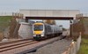 Chiltern Railways 168215 passes Oddington, with the 1235 London Marylebone-Oxford Parkway on October 25. Chiltern Railways 168215 passes Oddington, with the 1235 London Marylebone-Oxford Parkway on October 25.
