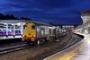 Direct Rail Services 20305 and 20304 top and tail at Chesterfield-Wrenthorpe RHTT at Sheffield on October 17. MICK TINDALL.