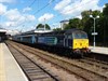 On August 9 2014, the usual duties booked for a Class 47 were replaced by the hired rake of Mk 2s from Direct Rail Services, top and tailed by DRS Class 47s. Normally used during the week, this train replaced the through trains from London, but ran in the same paths. As well as the 1035 and 1310 Great Yarmouth-Norwich, and 1203 and 1450 returns, the '47s' were also used additionally on the 1625 Great Yarmouth-Norwich, which is the path used for the empty coaching stock to Norwich from Yarmouth. On August 9 2014, DRS 47501 Craftsman waits to work the 1310 to Yarmouth.