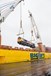 GBRf 66775 is lifted from the Happy Dragon at Newport Docks. GBRf 66775 is lifted from the Happy Dragon at Newport Docks.