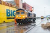 GBRf 66773 has just been unloaded at Newport Docks. In the background is 66708. GBRf 66773 has just been unloaded at Newport Docks. In the background is 66708.