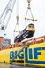 GBRf 66774 is lifted from the Happy Dragon vessel that delivered the final seven Class 66s to the UK. GBRf 66774 is lifted from the Happy Dragon vessel that delivered the final seven Class 66s to the UK.