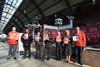 Local pride at Darlington as staff turn out to welcome the new-look train.