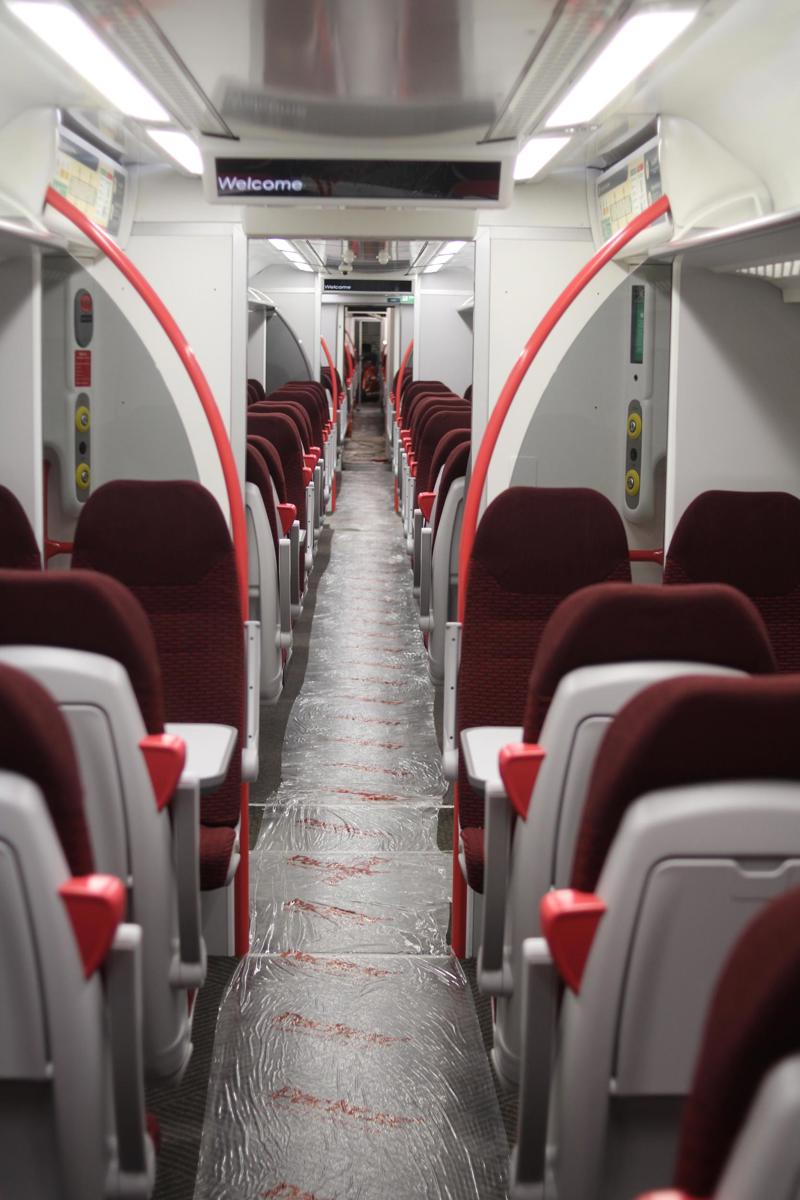 Interior of 170101 before it entered service. CROSSCOUNTRY.