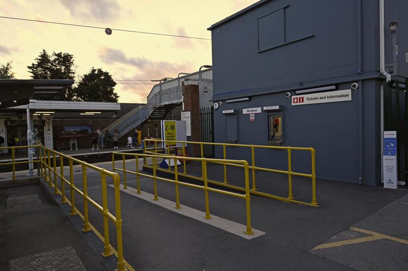 Temporary buildings have been in use at Wickford station since 2021. ALAMY.