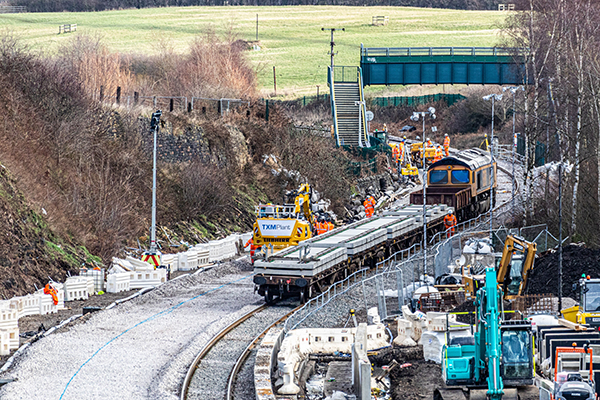 Perry describers being on the board of the Transpennine Route Upgrade as “a privilege to be part of something transformational, that’s also quite a challenge”. As part of that major project, Morley station is being rebuilt - as seen here in January 2023. MIKE BROOK.