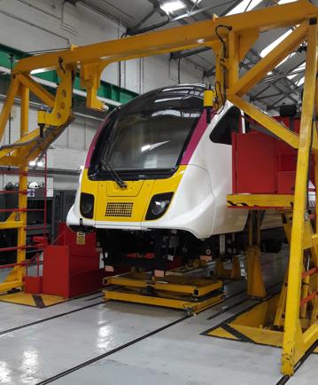 An Aventra for c2c on the assembly line. ALSTOM.