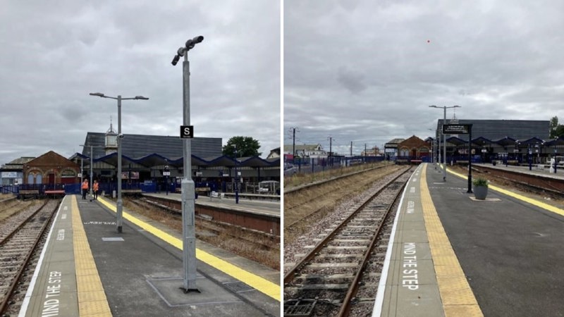 Cleethorpes' platform 4. NETWORK RAIL