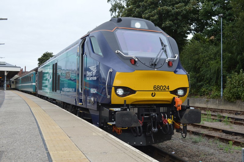 DRS 68024 at Norwich on September 27 2016. RICHARD CLINNICK.