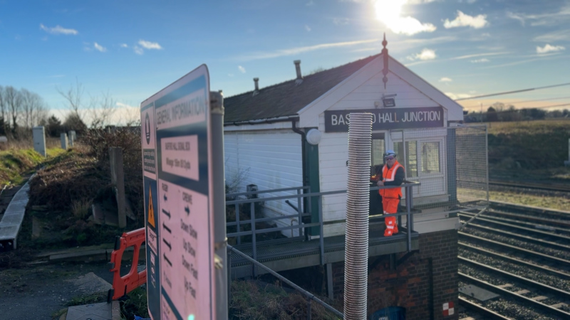 Crewe Basford Hall Junction signal box. NETWORK RAIL.