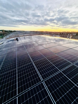 Energy Garden solar install on the roof of a Govia Thameslink Railway depot.
