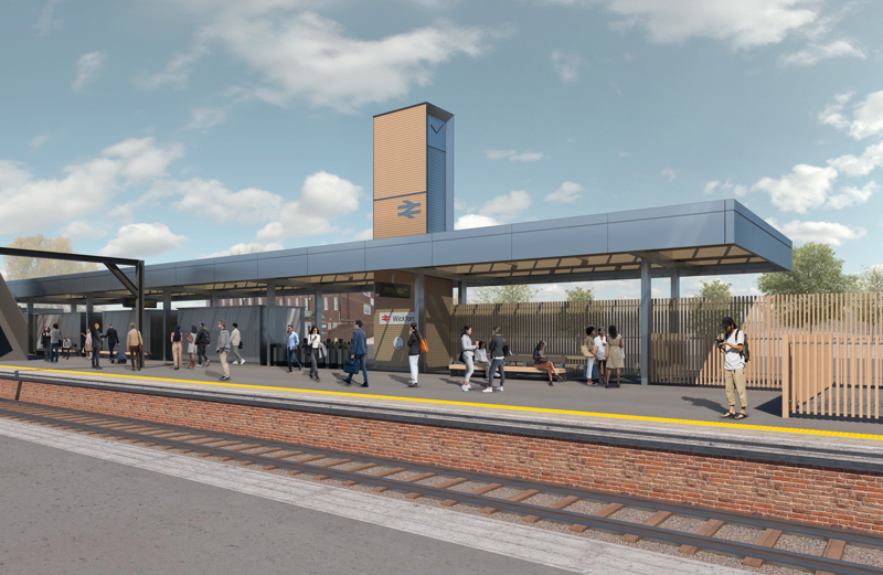 How the new building at Wickford station is expected to look. GREATER ANGLIA.