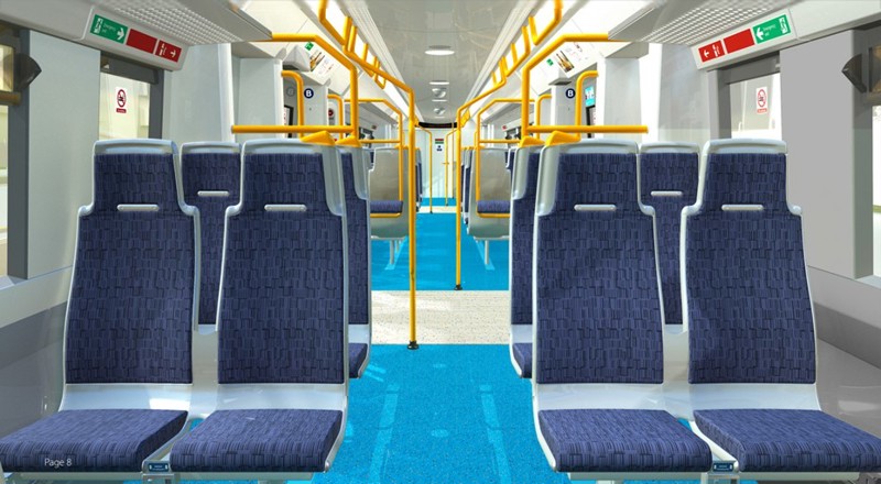 What the interior of the refurbished Southeastern Class 376 units will look like. SOUTHEASTERN.