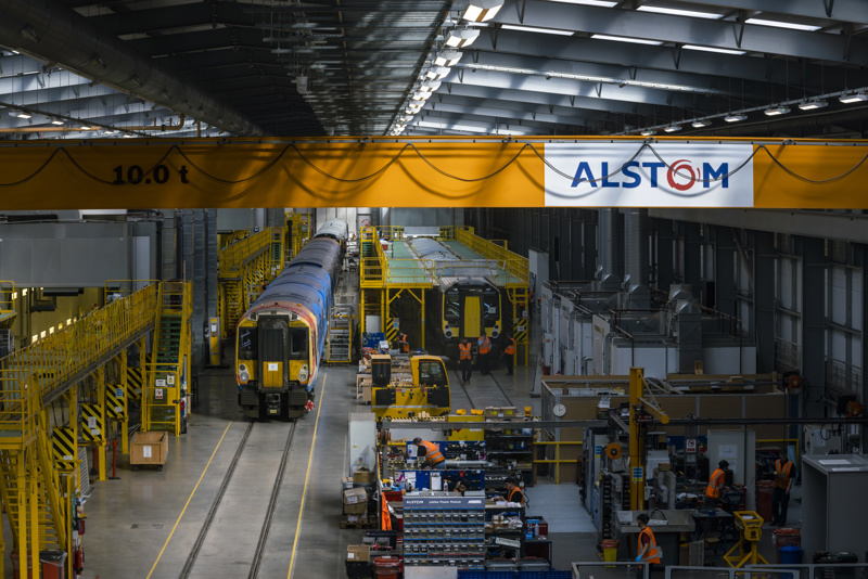 Class 458 refurbishment place taking place at the Alstom Technology Centre, Widnes. MILES WILLIS.