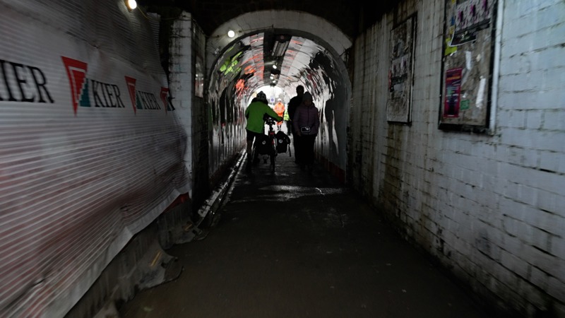 The Botley Road “tunnel of doom” where pedestrians pass underneath the railway to reach Oxford city centre. JONO EDEN.