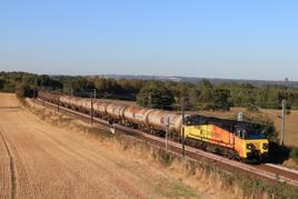 An enforcing regulator that is independent of the government will be needed to protect the interest of sectors such as open access and freight, says one industry source. Colas Rail 70813 passes Plawsworth (near Durham) on the Wast Coast Main Line on September 17 with the 1541 Jarrow Prax to Lindsey Oil Refinery Colas empty bogie tanks. PAUL BIGGS.