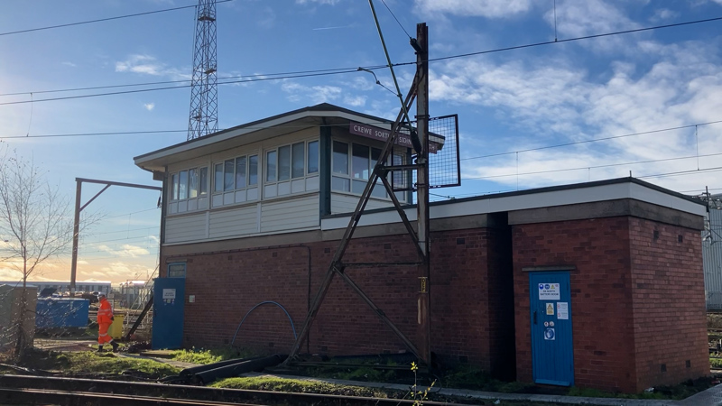 Crewe Sorting Sidings North signal box. NETWORK RAIL.