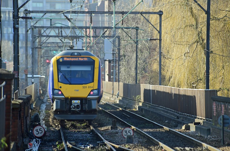 A Northern Class 331 in Manchester. PAUL BIGLAND.