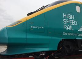 Eurostar power car at Doncaster Rail College