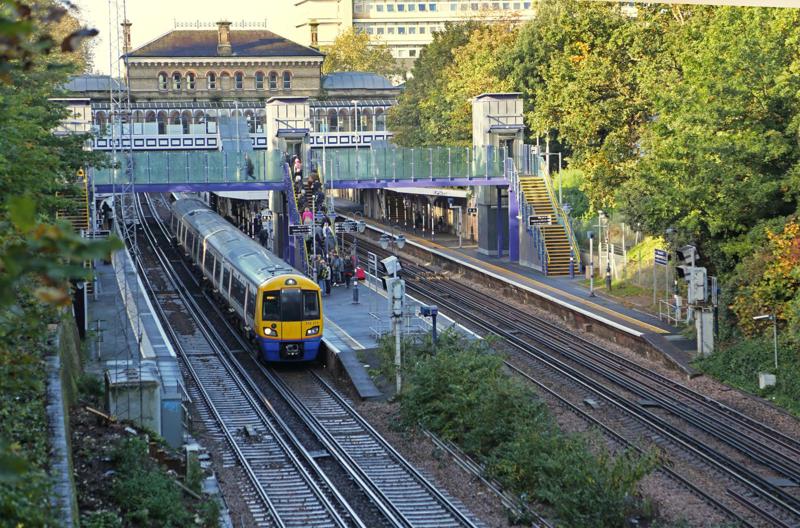The classic station at Denmark Hill, including the new footbridge, in 2014. ALAMY