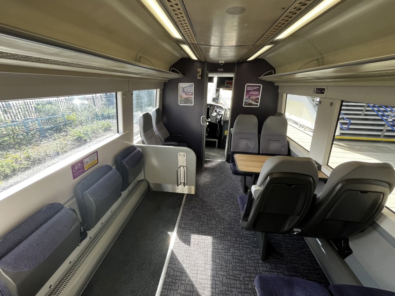 Cycle area of refurbished EMR 170. EAST MIDLANDS RAILWAY.