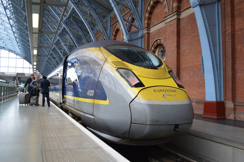 Eurostar 374020 at St Pancras International on June 3. RICHARD CLINNICK.