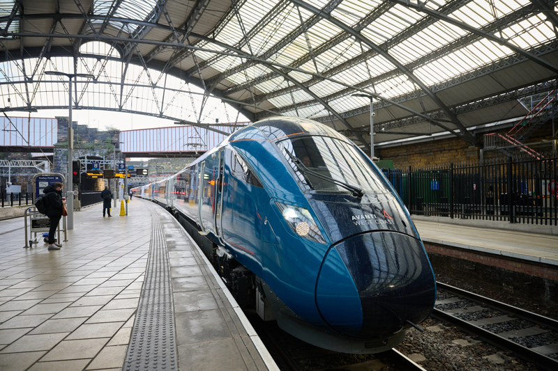 The first Class 807 to work from Liverpool to Euston arrived at Lime Street. Photo by Avanti West Coast