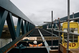 The new Robertstown Bridge near Foynes is the third bridge at this site, replacing the 1893 structure that was dismantled in 2023. HASSARD STACPOOLE.