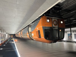 A Glasgow Subway service calls at Shields Road on April 9 2009. Many of these now-redundant second-generation trains are being made available for repurposing. PAUL BIGLAND.