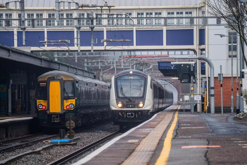 The opening of the Elizabeth line has vastly increased the amount of traffic using the London end of the Great Western Main Line. At Twyford on March 3 2021, a Crossrail Class 345 electric multiple unit heads for Reading, while Great Western Railway 387157 is travelling in the opposite direction. JACK BOSKETT.