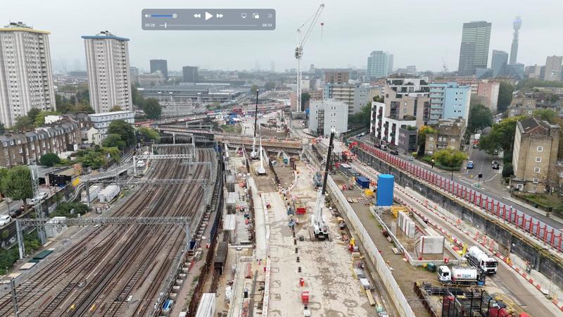 The HS2 site at London Euston in September 2023, shortly before the previous government decided it not want to pay for HS2’s station. Work at the site had been paused six months earlier. Chancellor Rachel Reeves’ Budget gave the go-ahead for Euston as London’s HS2 terminus. HS2.