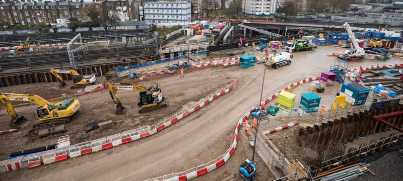 The HS2 tunnel site. HS2 Ltd.