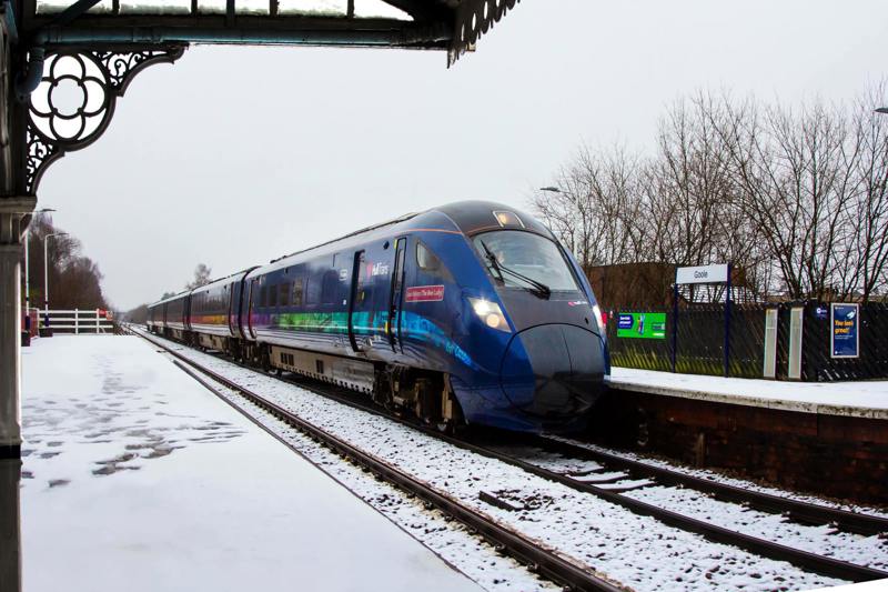 Hull Trains' 802302 at Goole on January 5. HULL TRAINS/PAUL LEESON TAYLOR.