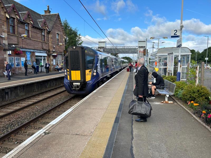 Uddingston retains its nice station building and has free parking, which is a bonus. RAIL