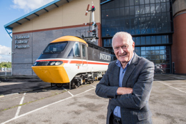 Sir Kenneth Grange visits the National Railway Museum alongside an InterCity 125 HST.JACK BOSKETT.