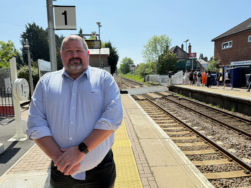 Network Rail’s Wessex Route Infrastructure Director Tom McNamee. PAUL CLIFTON.