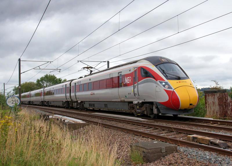 Hitachi’s facility near Newton Aycliffe opened in 2015 and has produced hundreds of IEP vehicles - among them the Azumas. LNER 801109 passes Barkston (Lincolnshire) with the 0843 Bradford Forster Square to King’s Cross on September 4 2024. PAUL CLARK.